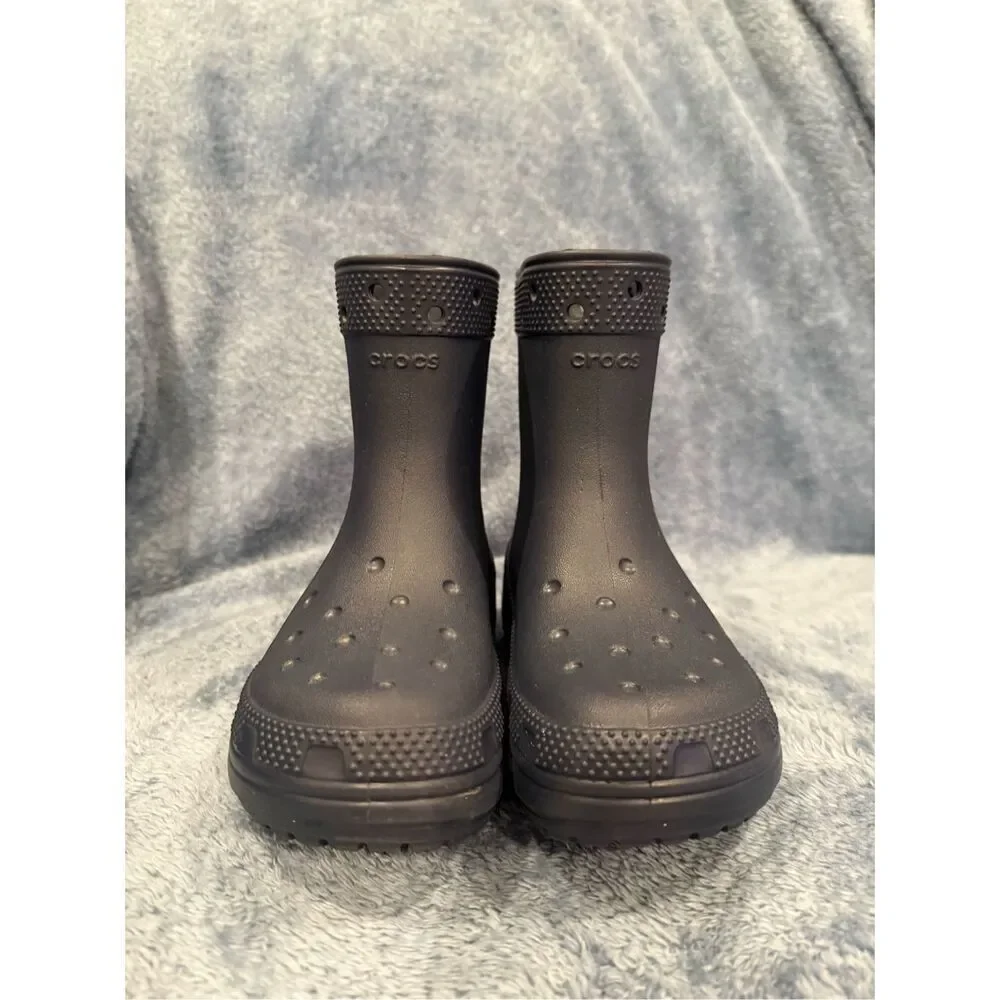 ✅Crocs navy rain boots child unisex